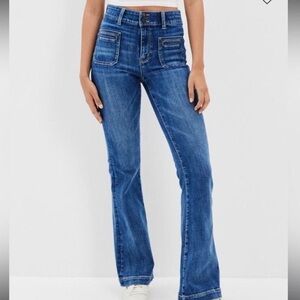 AEO high rise flare jeans
